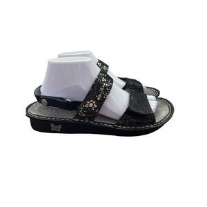 Alegria Ver 780 Slingback Leather Strap Sandals Metallic Women’s Sz 40/US 9.5/10